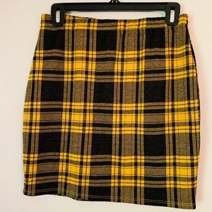 Clueless Vibe Two Piece Plaid Skirt Set